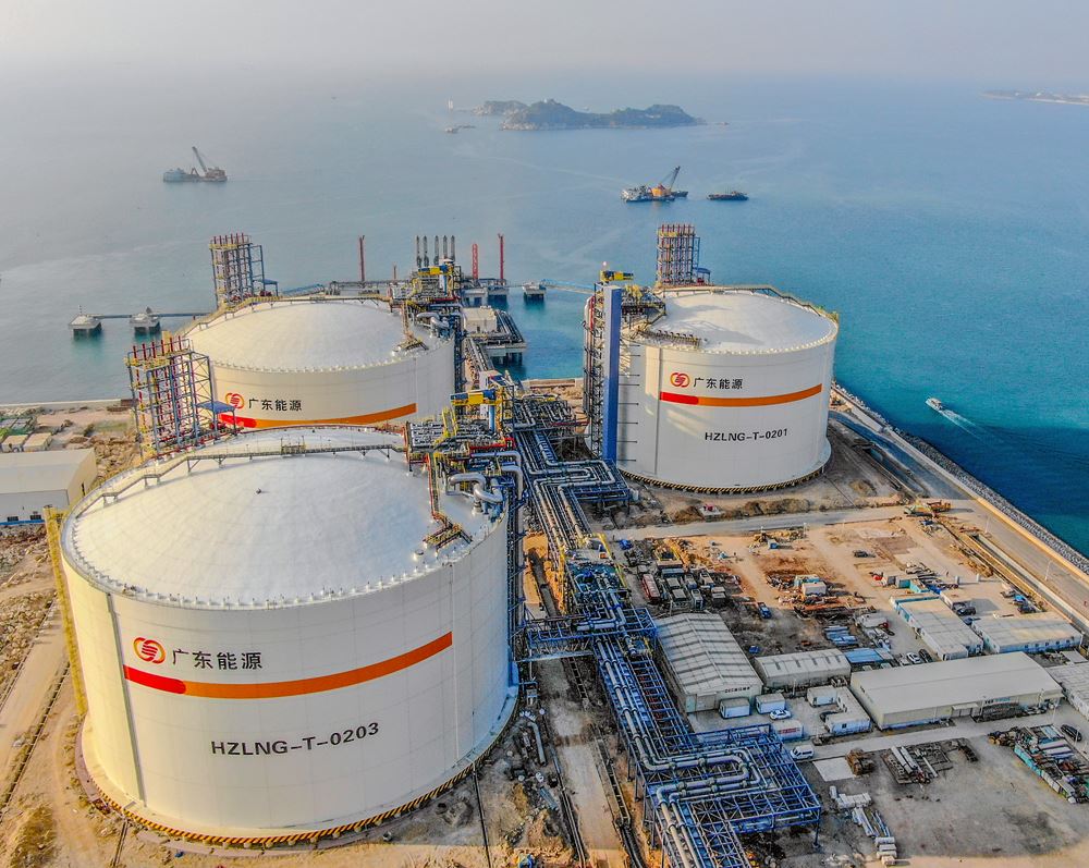 惠州LNG接收站项目储罐工程顺利实现机械完工
